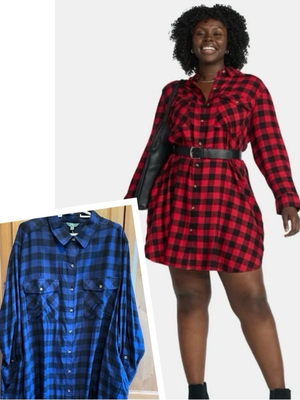 Plaid Shirt Dress